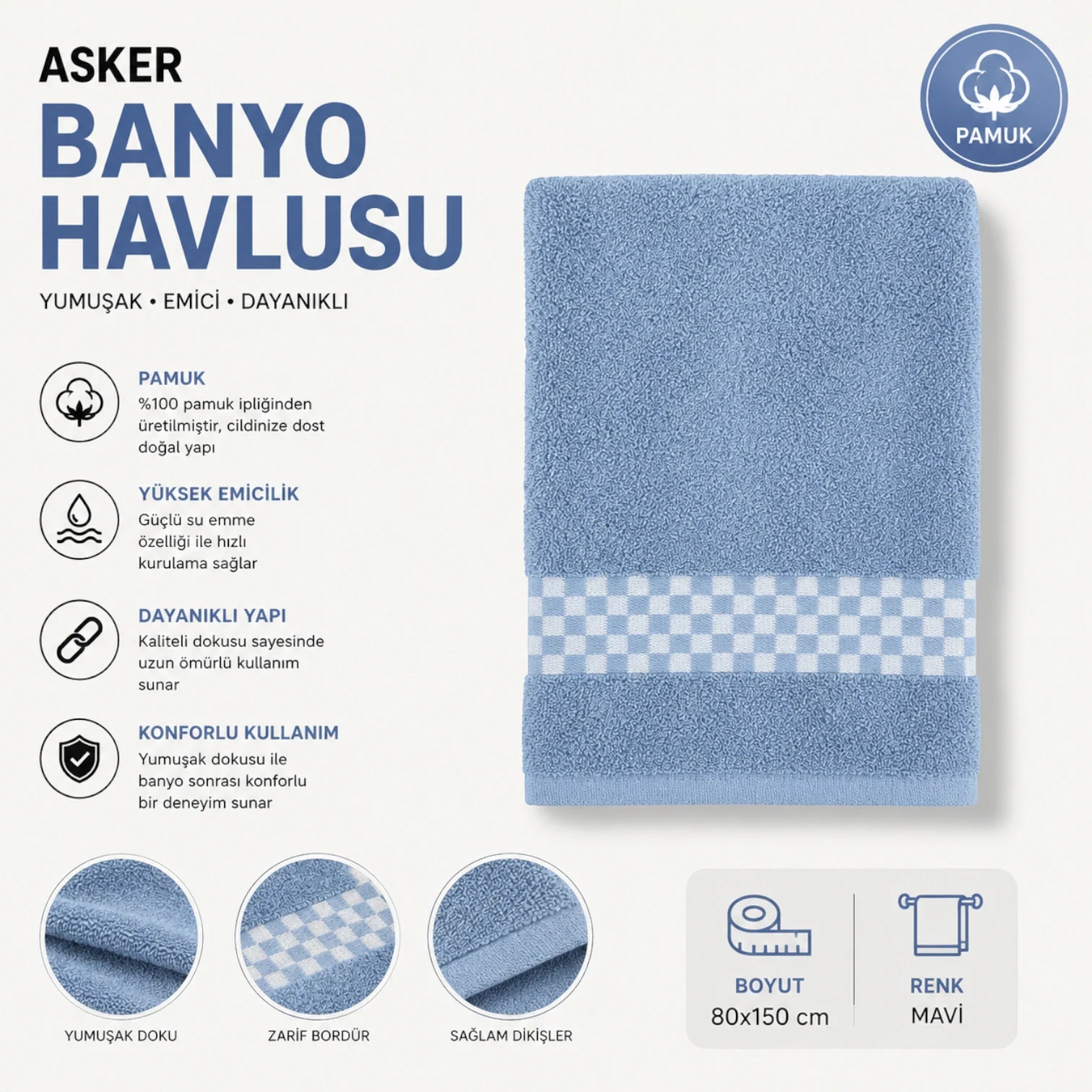 Asker Banyo Havlusu