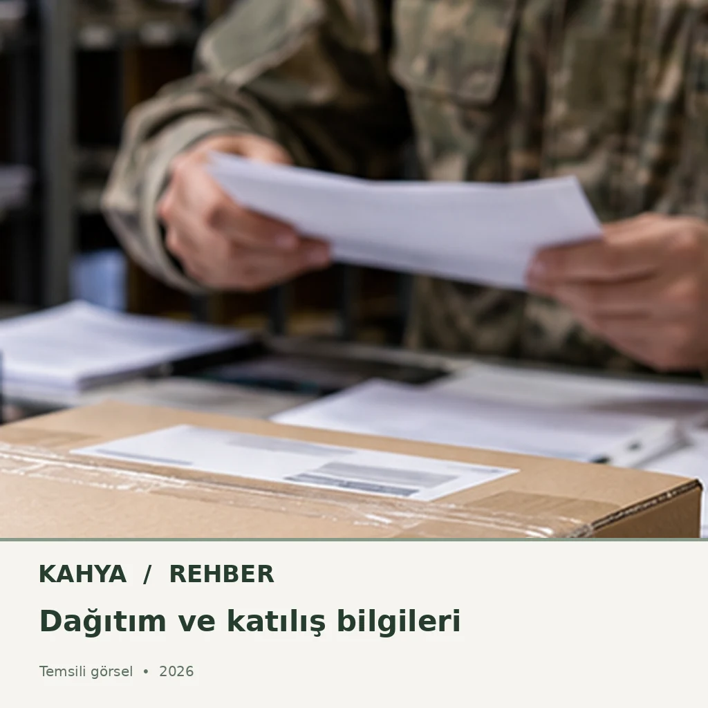 Usta birliği dağıtım belgelerini kontrol eden görevli, temsili görsel