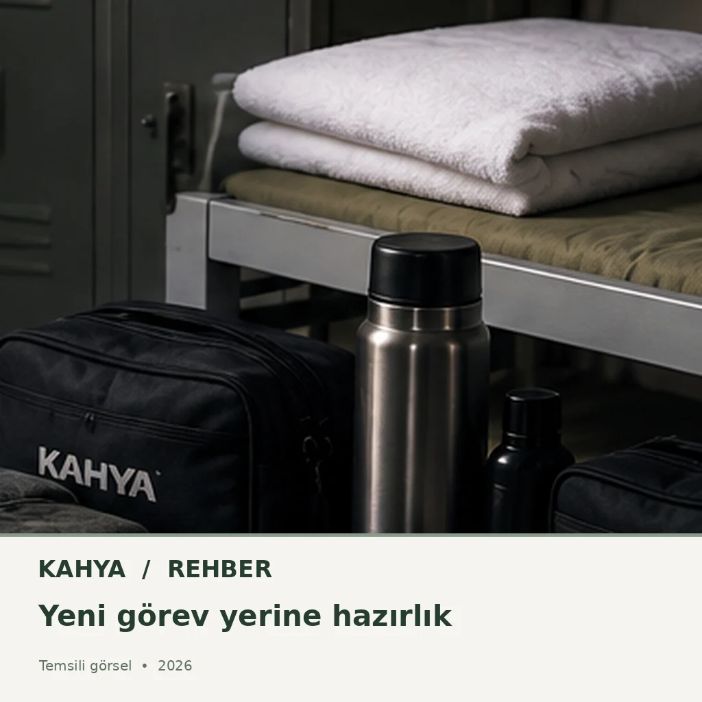 Usta birliğine hazırlık için çanta ve kişisel asker malzemeleri, temsili görsel